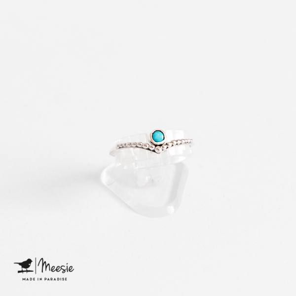 Ring Grace Turquoise edelsteen zilver Ring Grace Turquoise edelsteen zilver